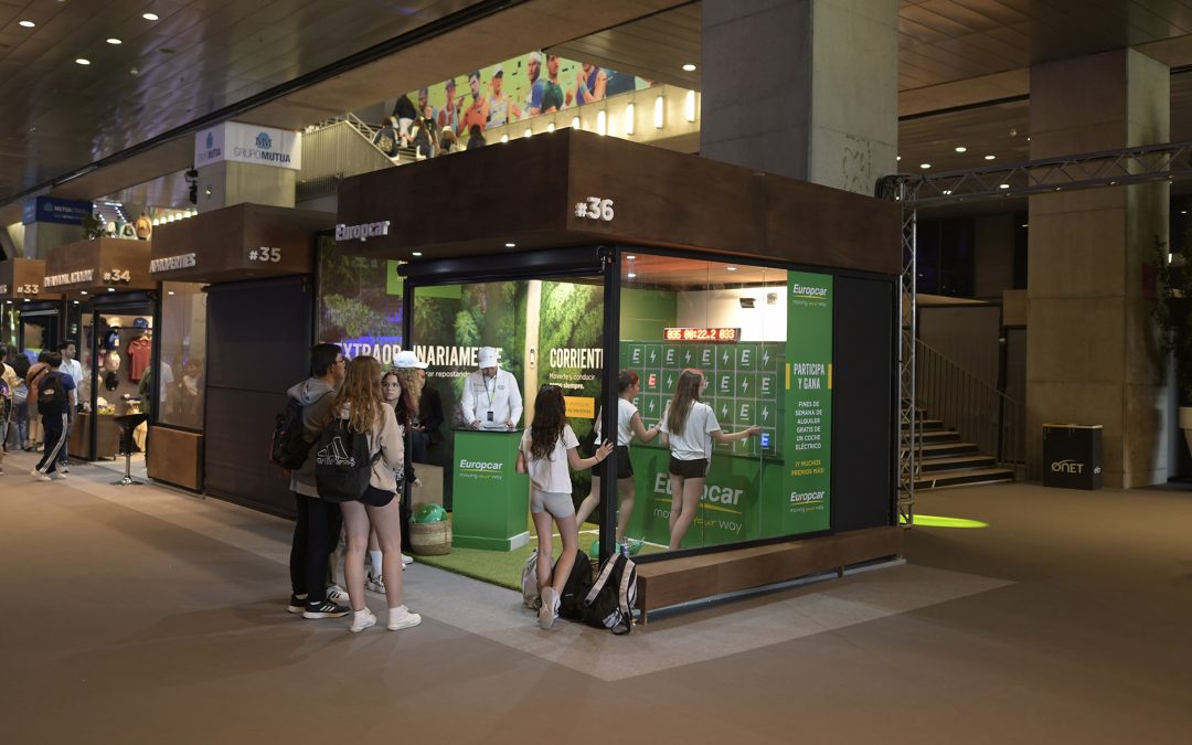 SevenMila activa el stand de Europcar en el Mutua Madrid Open con una dinámica de juego interactiva