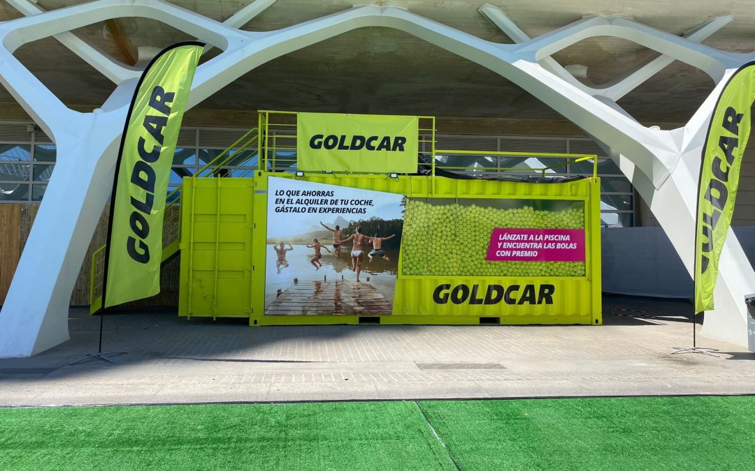 SevenMila immerses attendees in the Goldcar experience with activation at several festivals